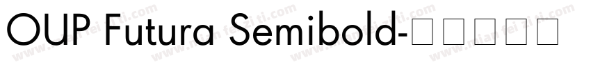OUP Futura Semibold字体转换